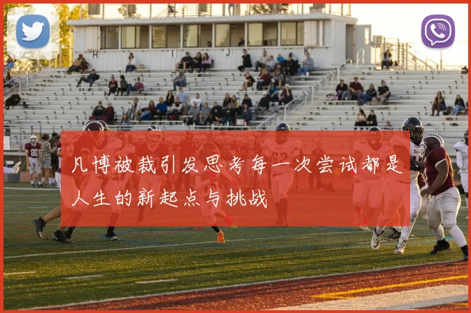 凡博被裁引发思考每一次尝试都是人生的新起点与挑战